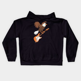 psychedelic eagle Kids Hoodie